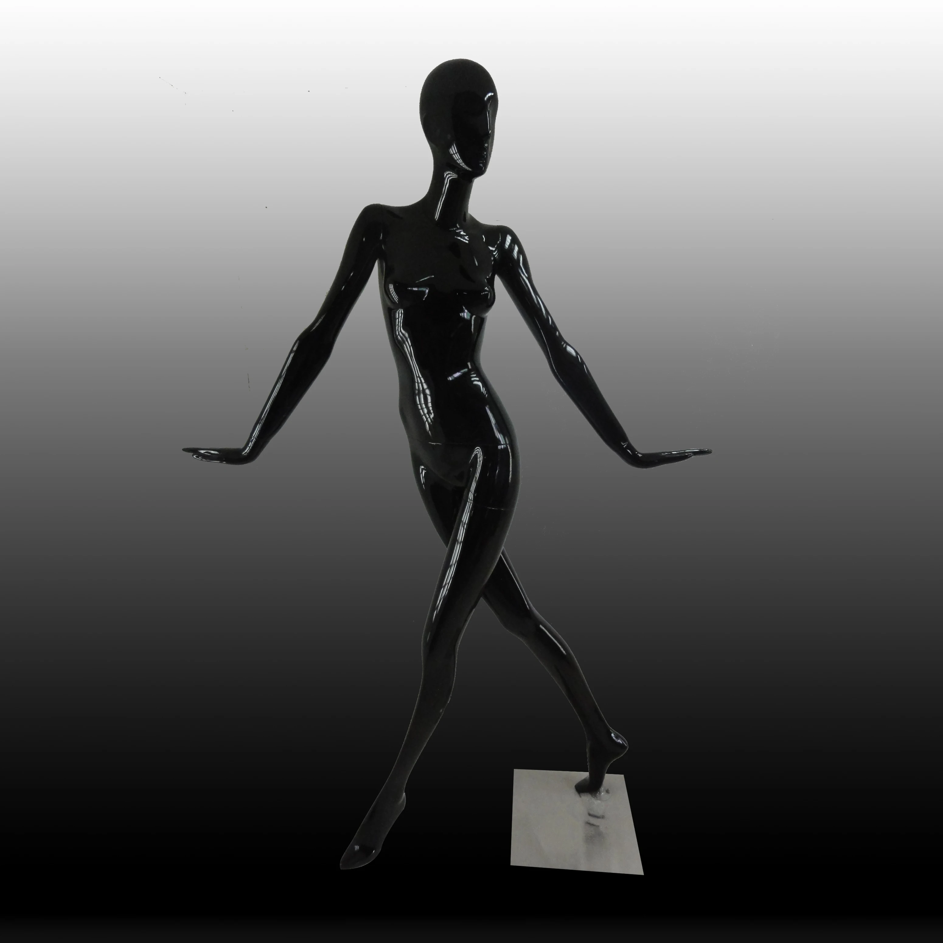 black fullbody female adjustable dressmaker mannequin. plus size maniqui