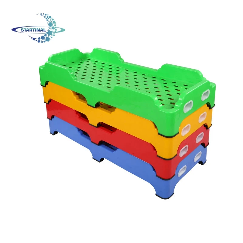 Colorful School Kindergarten Furniture Preschool Plastic Children Beds
