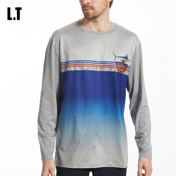 Mens Fishing Long Sleeve T-Shirt,Customize Fishing Shirts ,Pelagic Tournament Fishing Clothing