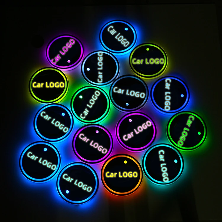 Special Customized LED cup coaster and trim atmosphere lamp for all car