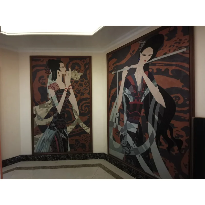 Xiaoya classic WPC Bamboo wood fiberComposite wall panel pvc building materials