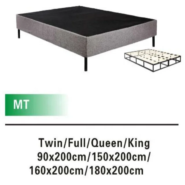 
China High Quality Cheap Price Wooden Slat Metal Frame Mattress Foundation 