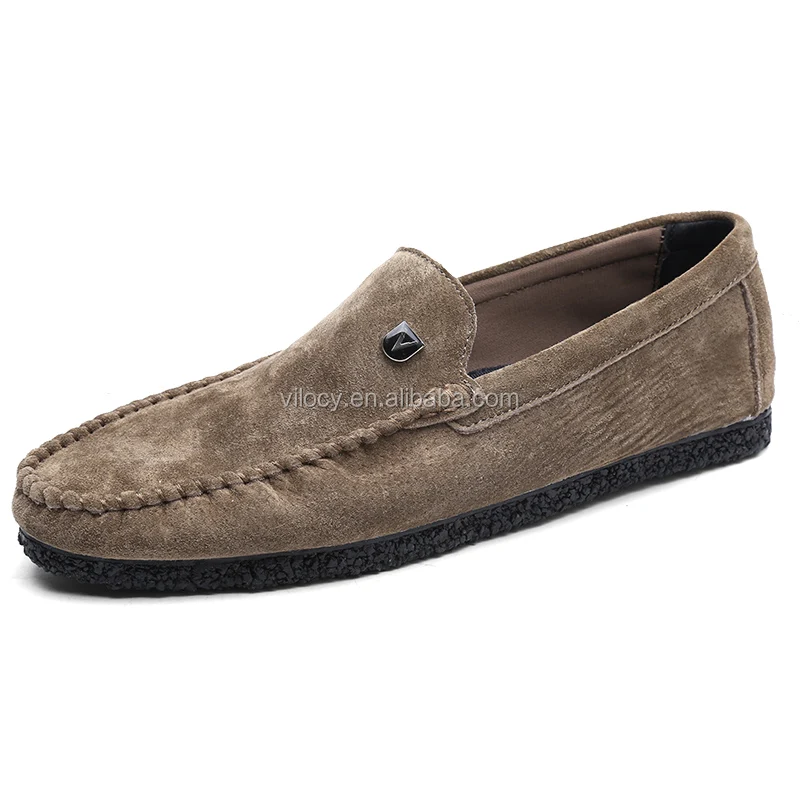 China Wholesale Stylish Soft Suede Loafer Slip-on Driving Shoes for Men