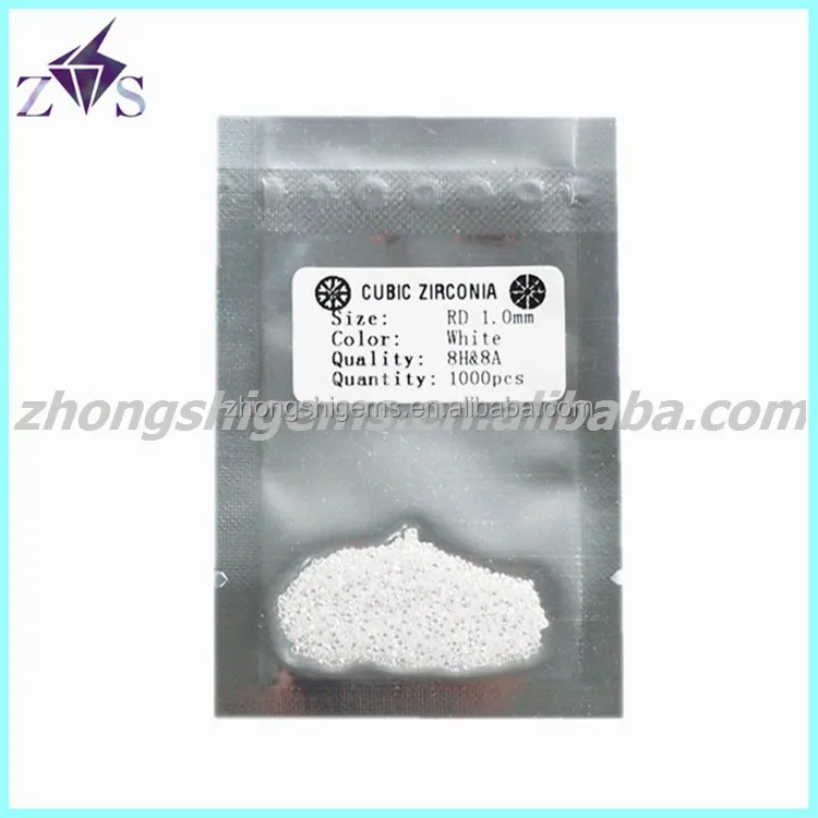hot sale wuzhou machine cut white round cz stone