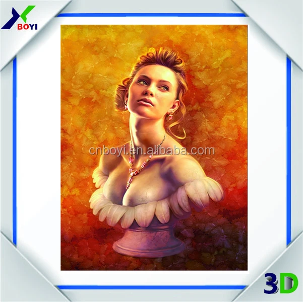 Popular lenticular 3d pictures manufacture nudes girl 3d pictures