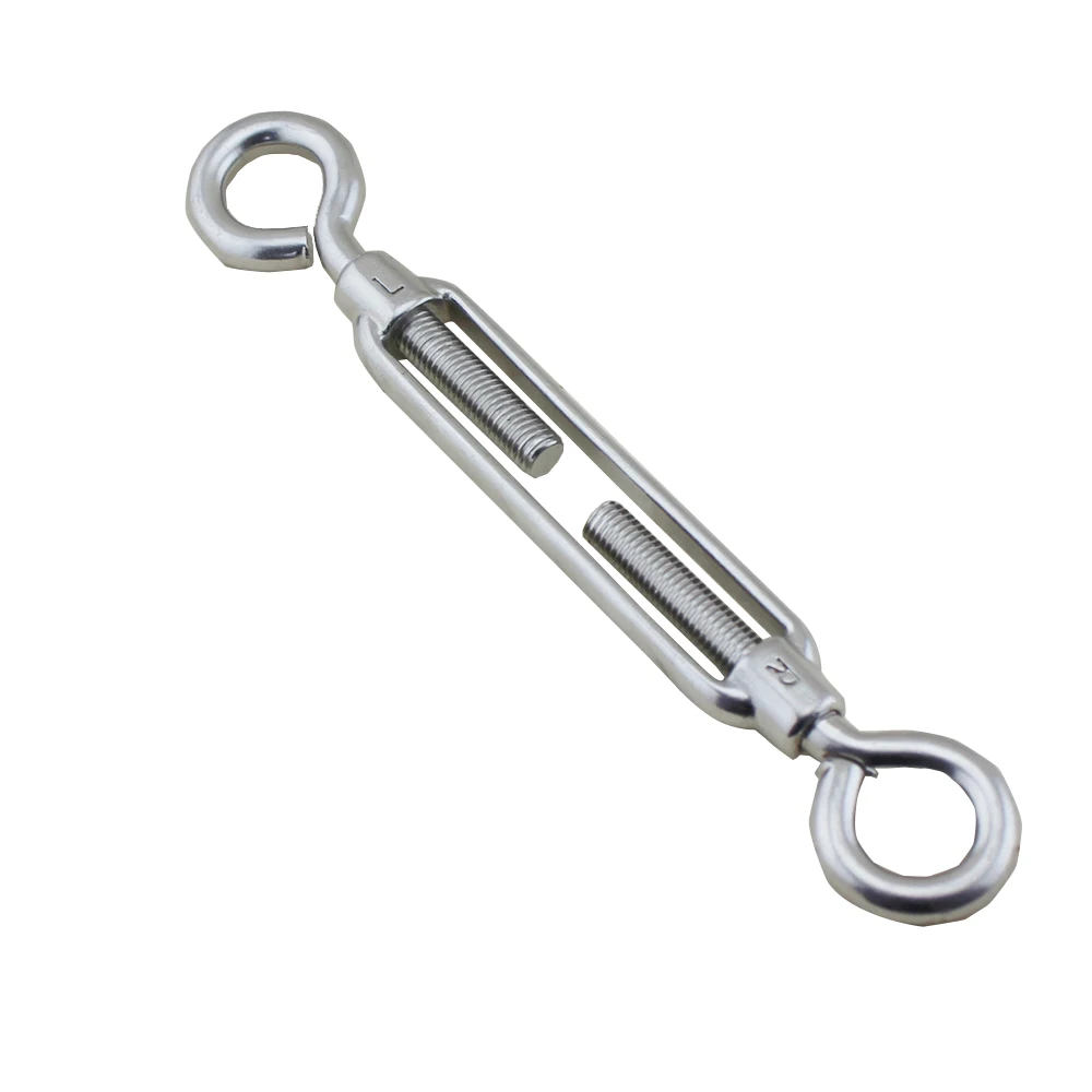 Rigging hardware hook to hook turnbuckle 316 Stainless Steel Open Body Turnbuckles