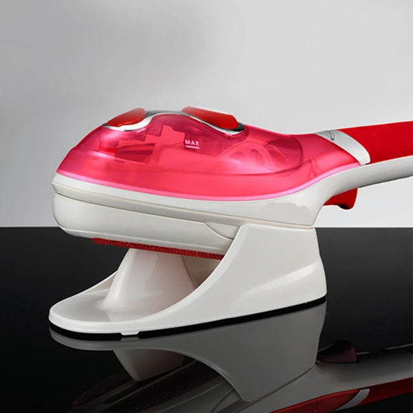 Red Plastic Portable garment steamer steam iron