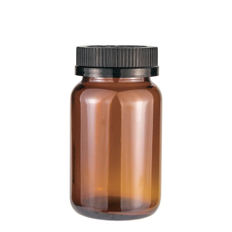 100 ml 150 ml 200 ml clear amber empty airtight child resistant proof pharmacy pill packaging Bottles