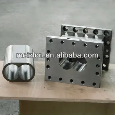 co-rotating twin screw extruder machine high quality anti-corrosion screw barrel