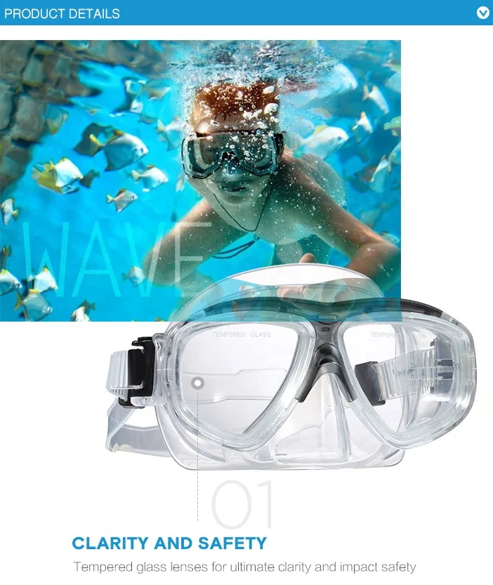Factory direct sale professional snorkeling scuba diving mask