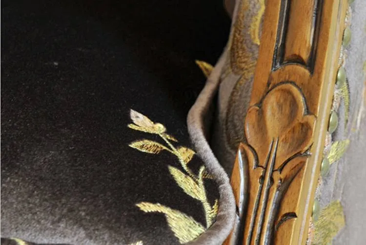 Роскошный Европейский резной деревянный каркас в античном стиле набор диванов