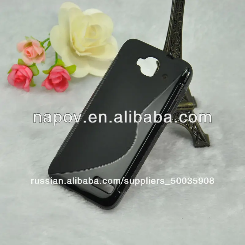 2014 новый напов- полиуретан ы линия случае для alcatel одно касание идол мини