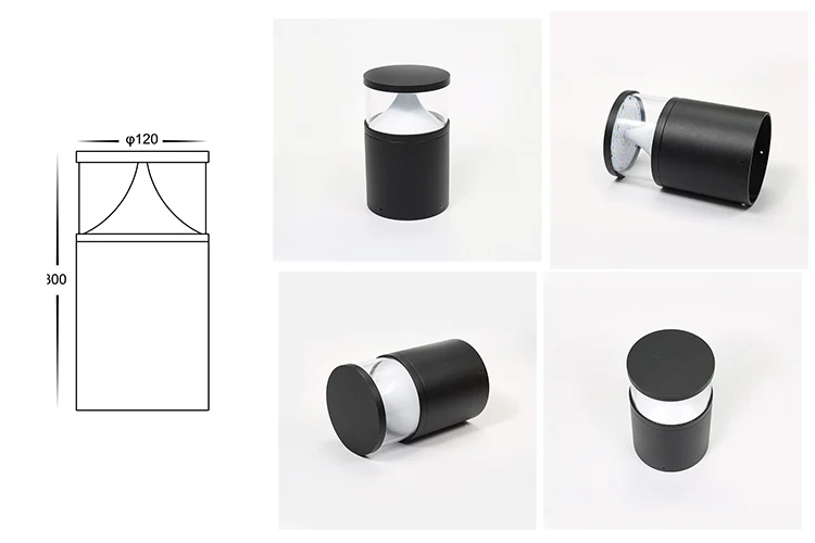 New design home mini LED bollard lamps tree mounted garden lights landscape lighting  High 1M 1.2M 1.5M