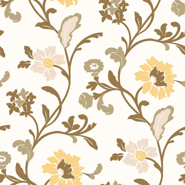 3D flower design washable vinyl wallpaper for home decoration