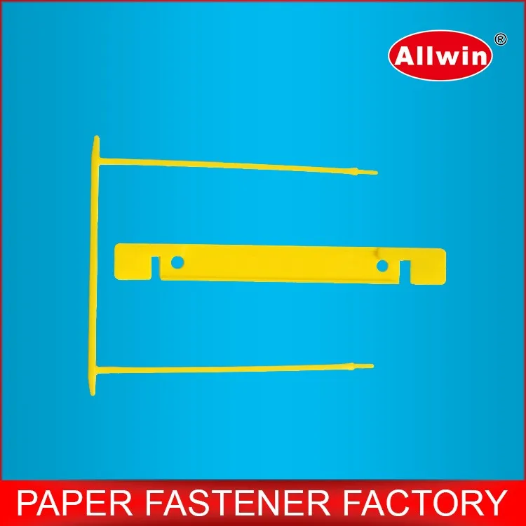high quality 80mm pp material E shaped file clip, paper file fastener