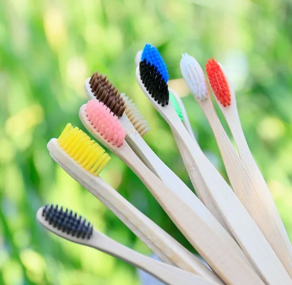 eco	new product ideas 2019 Bamboo Toothbrush Charcoal Bristle zero waste bambus toothbrush bamboo