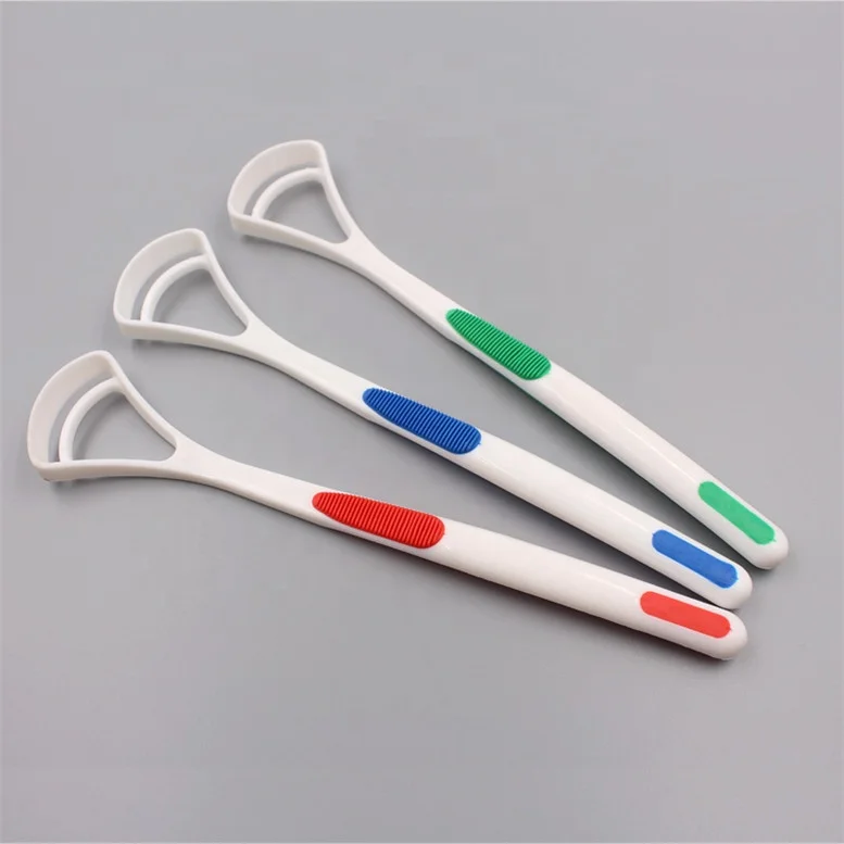 Дешевый скребок для языка с длинной ручкой взрослых