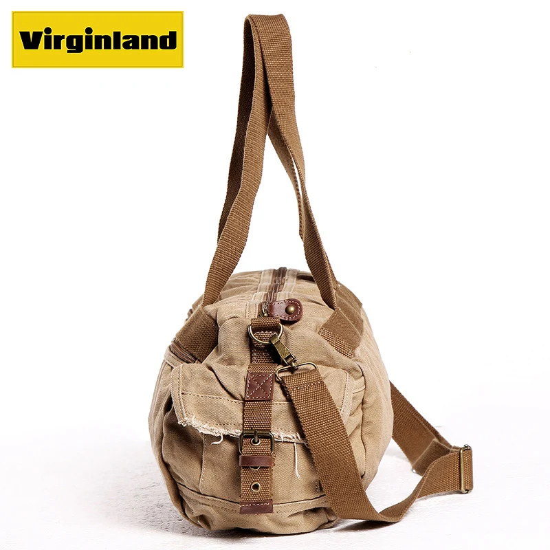 0114 Drop Shipping Barrel shaped Canvas Shoulder Bags