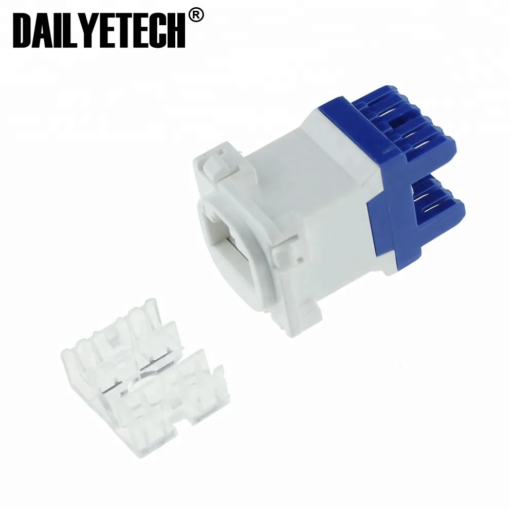 CAT6 RJ45 8P8C сетевой LAN разъем для передачи данных Mech вставной от