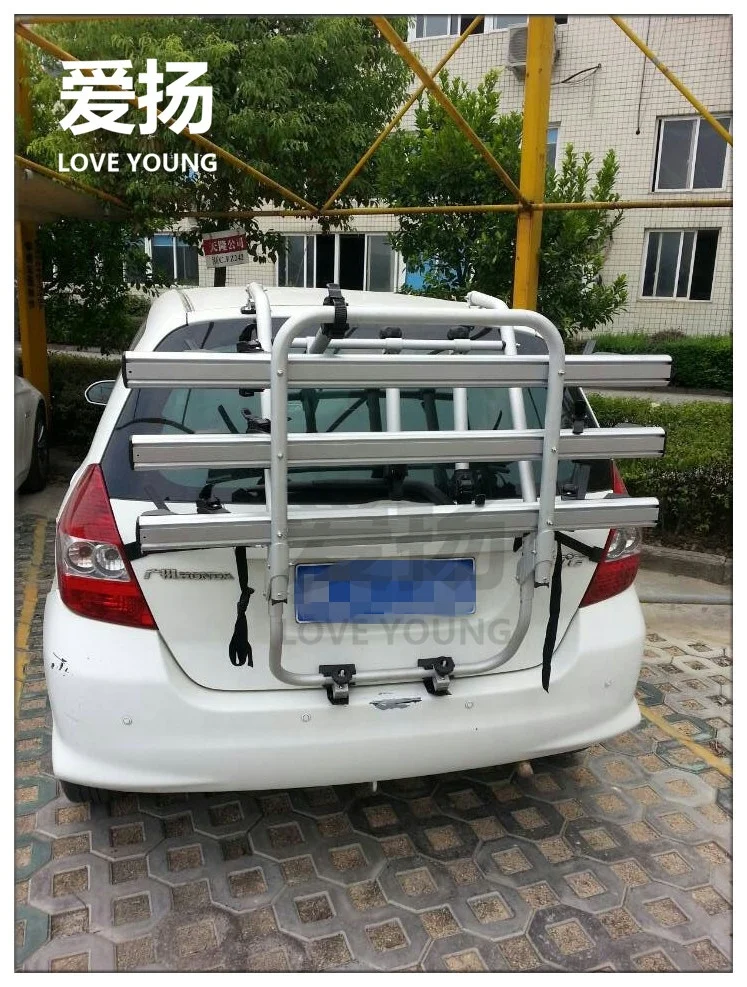 Quality Aluminum Hitch Mount Bike Carrier Load 3 Bikes Car Rear Bicycle Rack for car