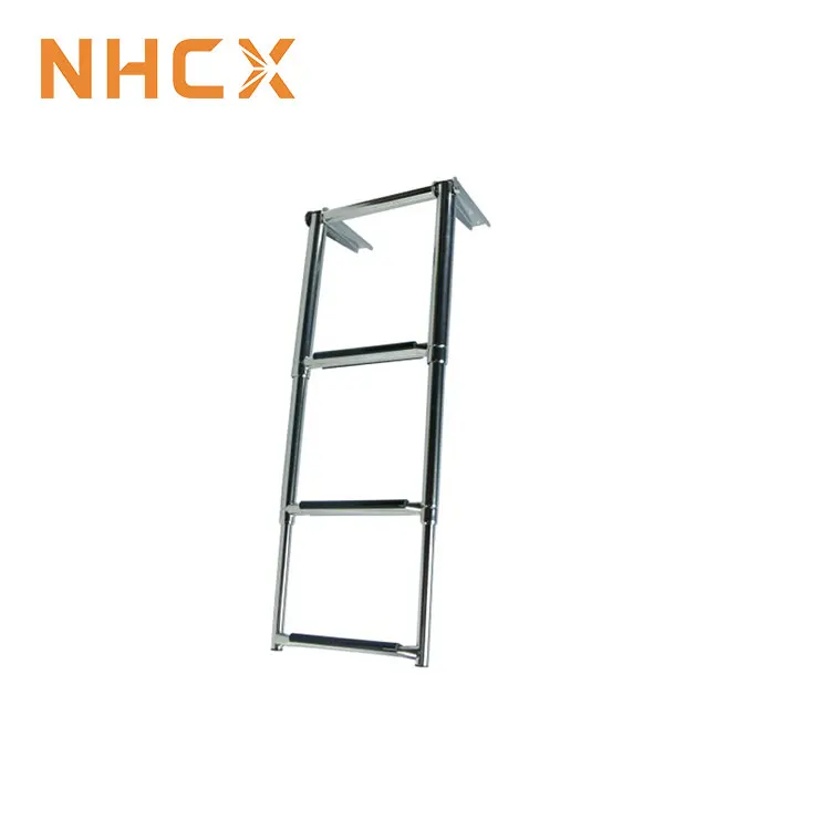 Морской катер 3 шаг крючок лодка лестница из нержавеющей стали телескопическая лестница для катеров