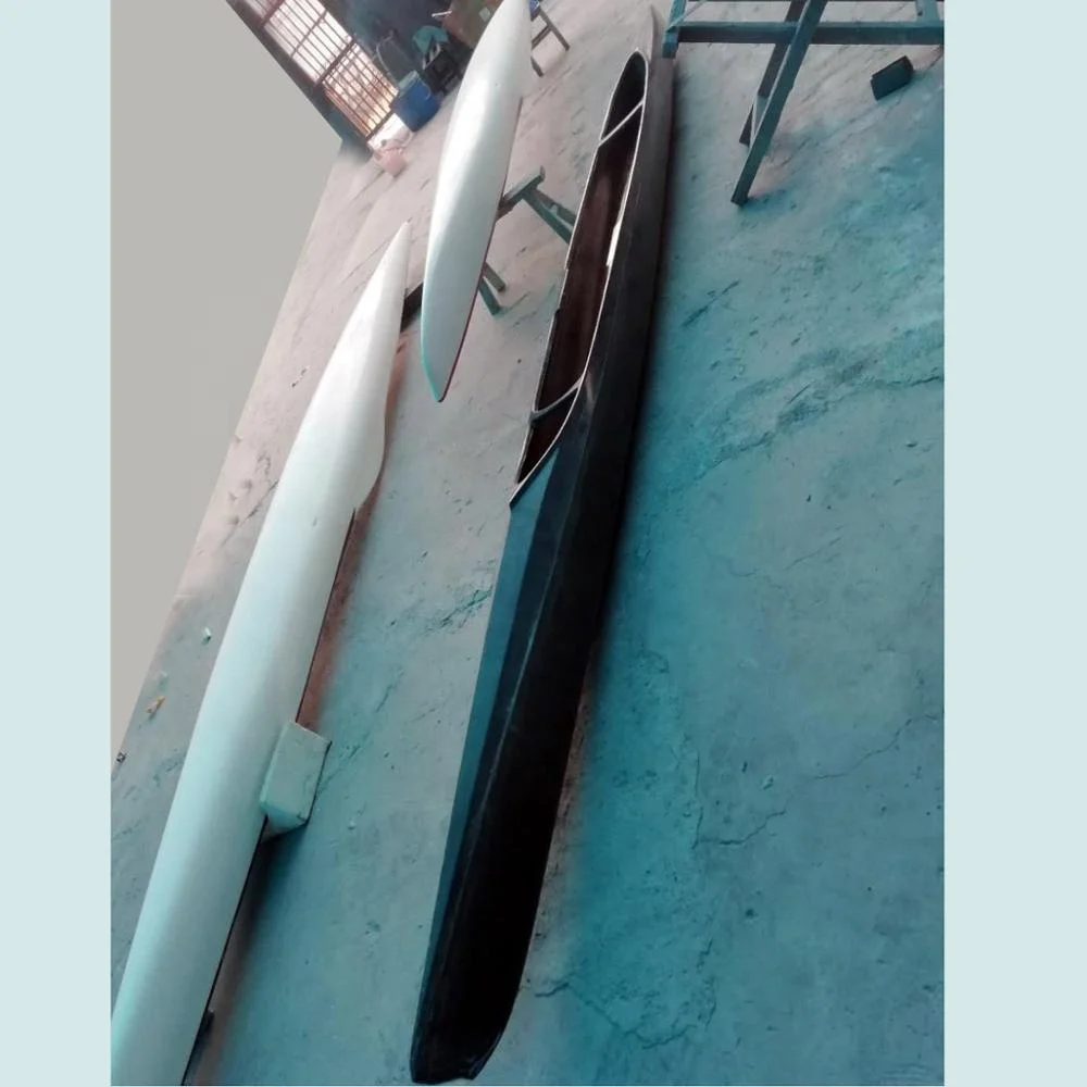 Professional racing boat canoe single C-1 for rowing on smooth water for athletes of international class