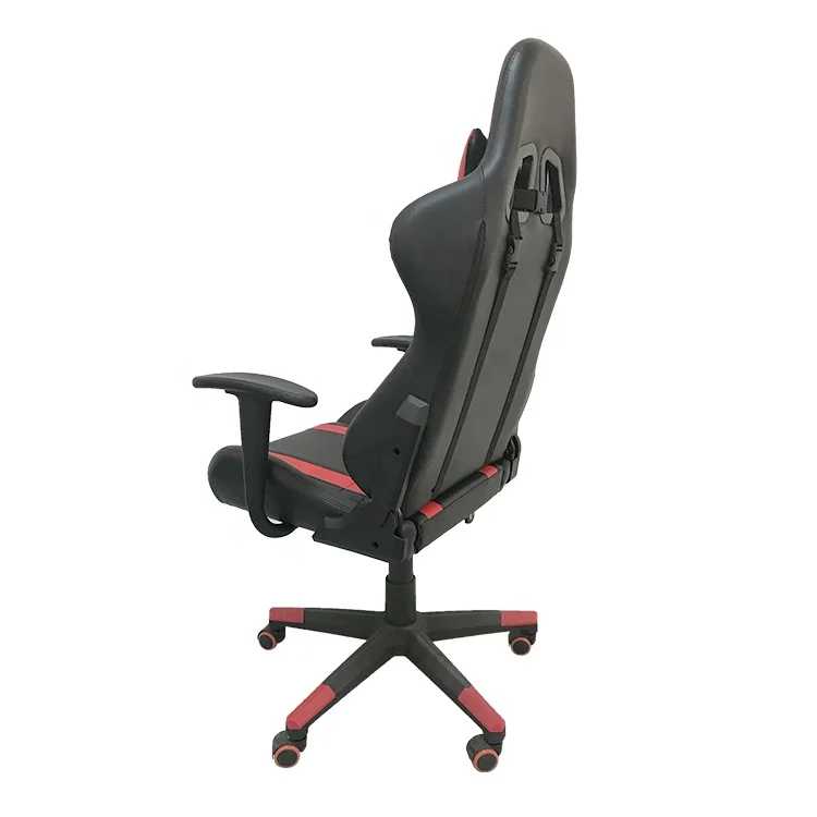 
Racing Car Style Gaming Chair with Fixed Armrest for Home Office Video Game Room 