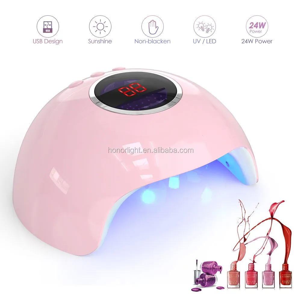 
Star 6 UV Nail Lamp Dryer 24W,USB contact,365nm+405nm 