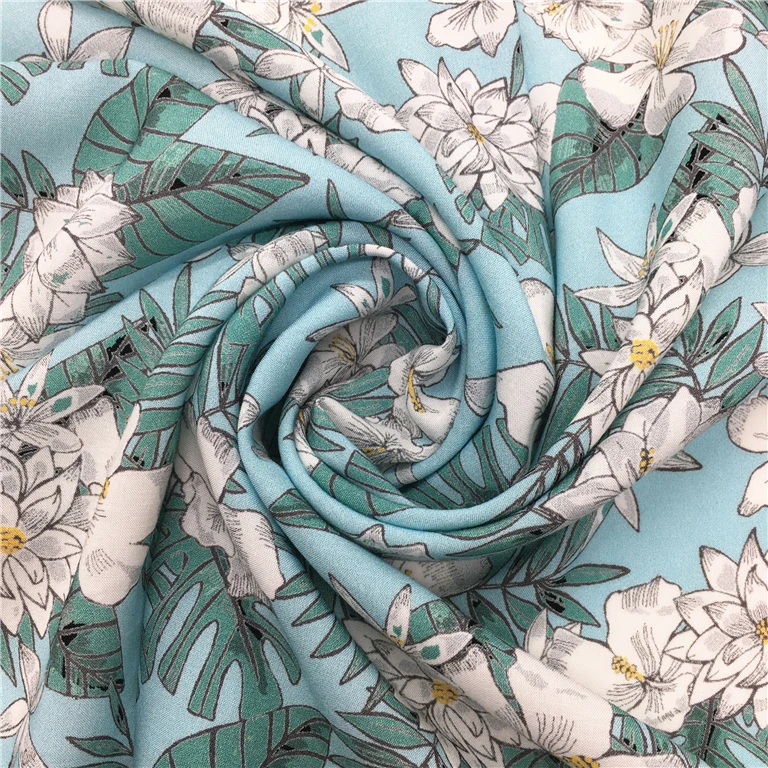 Изготовленная на заказ китайская 100% вискозная ткань с принтом с вашим собственным дизайном