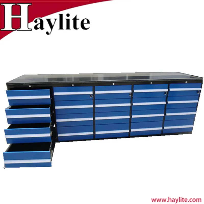 Cold rolled steel plate powder coated tool box garage use workbench
