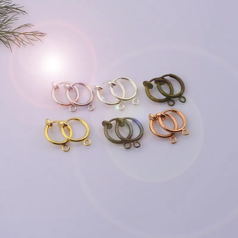 High quality gold hoop earring  no pierced clip   on earrings women jewelry