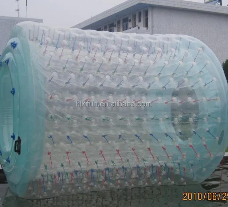 Colorful and shining wheel inflatable pool floats human sized bubble ball