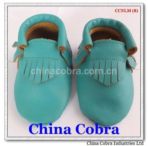 
CHINA COBRA 2021 newest popular high quality cow leather sole baby moccasins CHINA COBRA camo moccasins 
