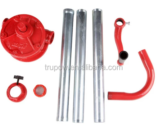 JS-32 Three Input Tube Cast Iron Oil Rotary Hand Pump For Drum