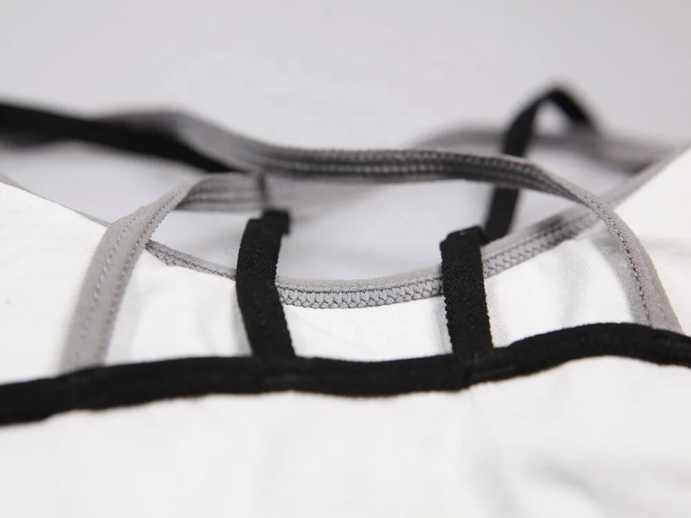 
Fashion Young Girls Sexy Style Comfortable Seamless Bralette multi-strap sports bra with removable pads 