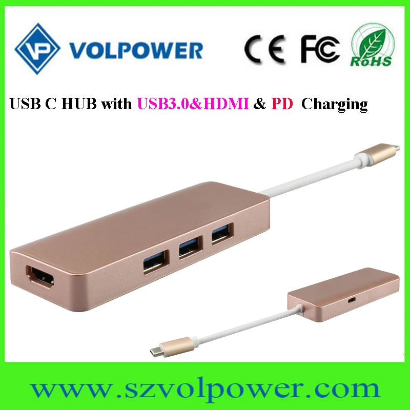 2017 в конкурентоспособной цене C800 Типа с ноутбук/ноутбук Портативный USB 4 3.0 портовый Концентратор usb тип c