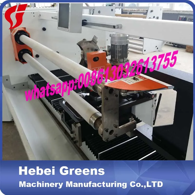 Double shafts bopp tape roll cutting machine/adhesive paper tape cutting machine