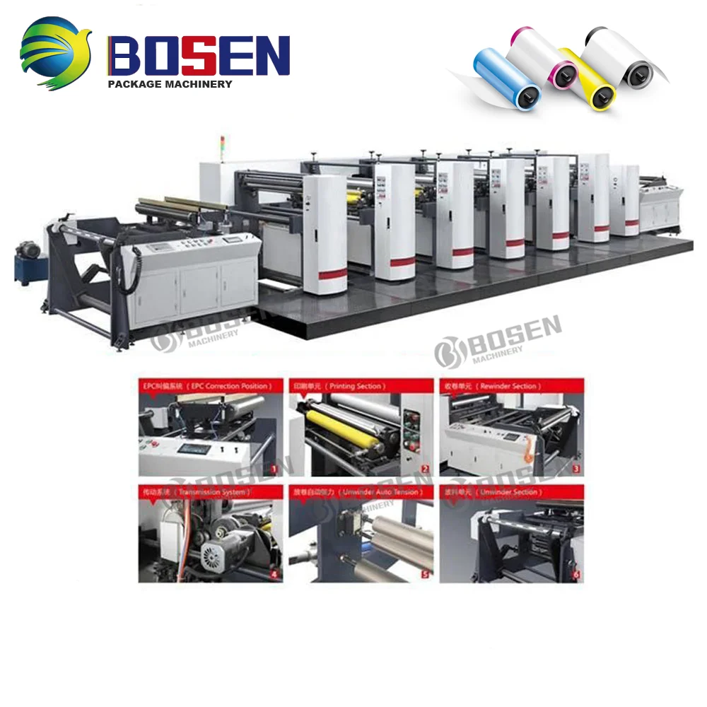 High Quality Flexo Printing Machine for Paper Cup Flexographic Printer Letterpress Revised Printing Is Avaible Automatic CN;ZHE