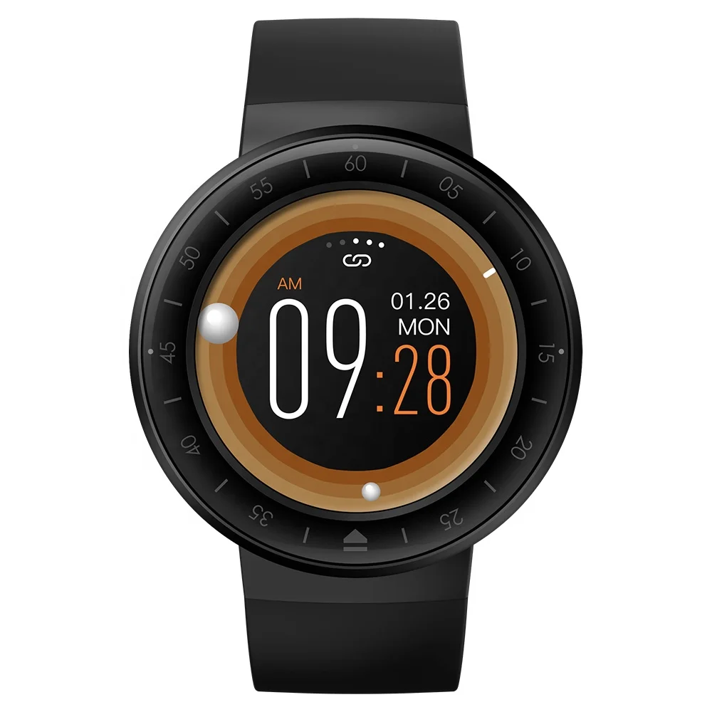 New smartband Round dial smart watch with heart rate monitor, 9 sports modes waterproof IP67