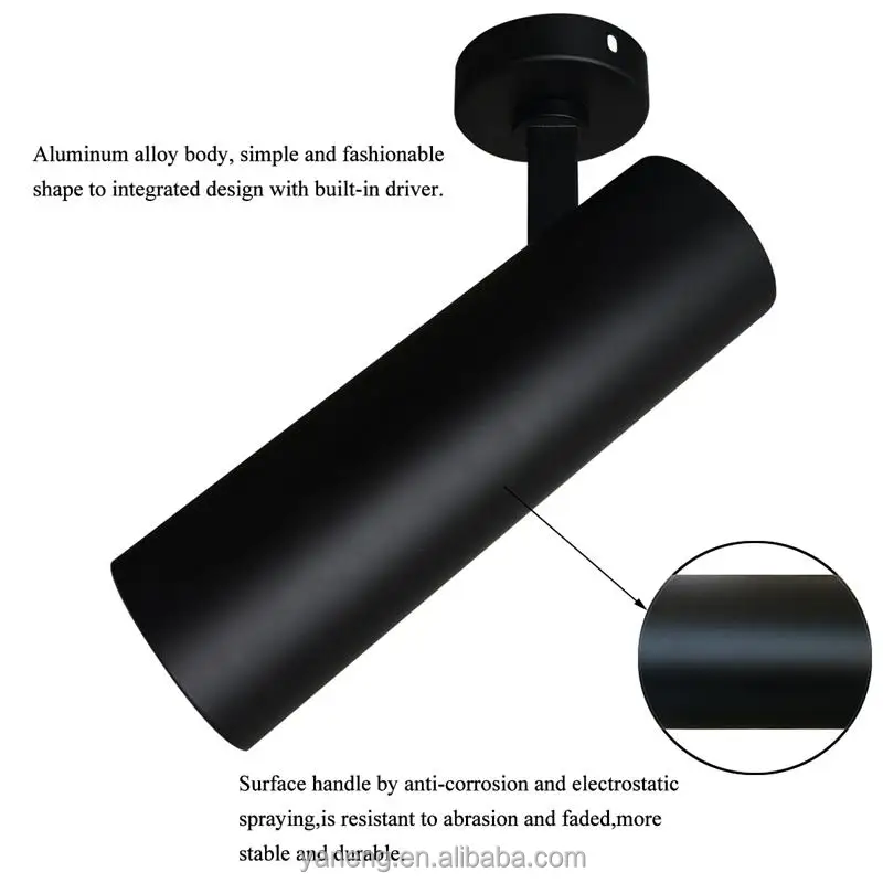 Surface Mounted Modern LED Ceiling Spotlights Fixture Holder Rotation Adjustable LED Ceiling Track Spot Light House Fitting