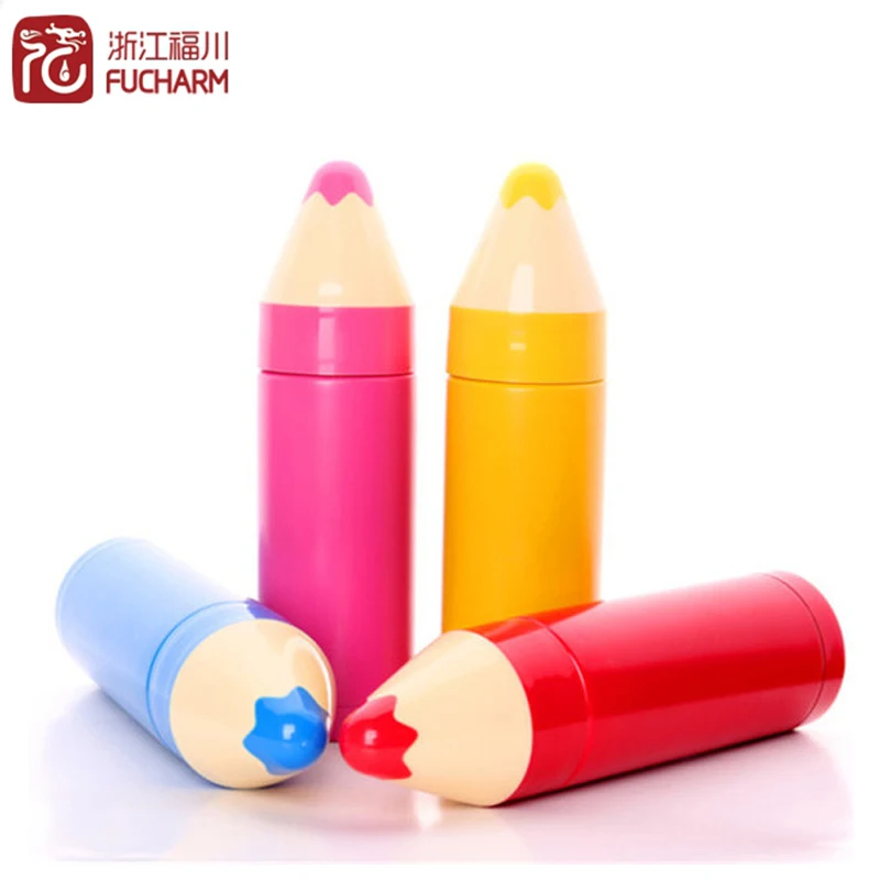 unique pencil shaped acero inoxidable vacuum bottle children stainless steel water kids thermos bottle milk carton water bottle