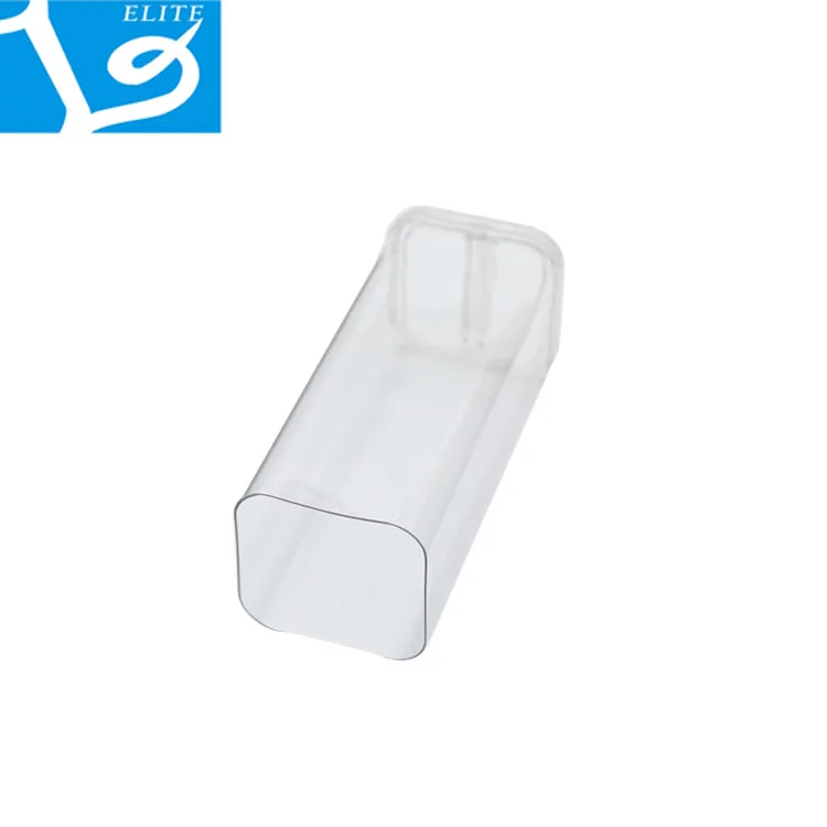59x59x145/44x44x110/21x21x120  Packaging Clear Plastic Square Tube , Rectangular Petg Tube With Lid