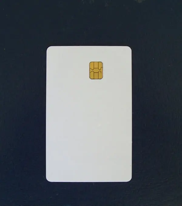 Best price FM4442 contact IC chip blank PVC smart card for payment and access