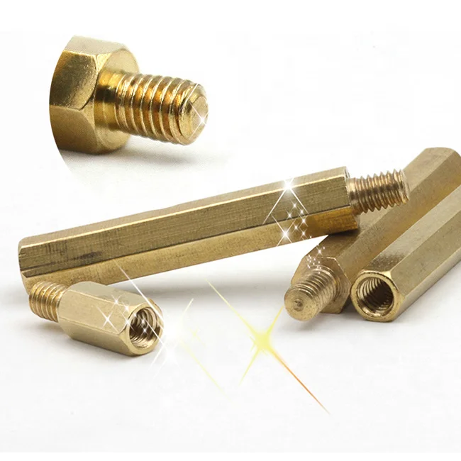 Factory price M2 M3 M4 M5 brass hex male female standoff