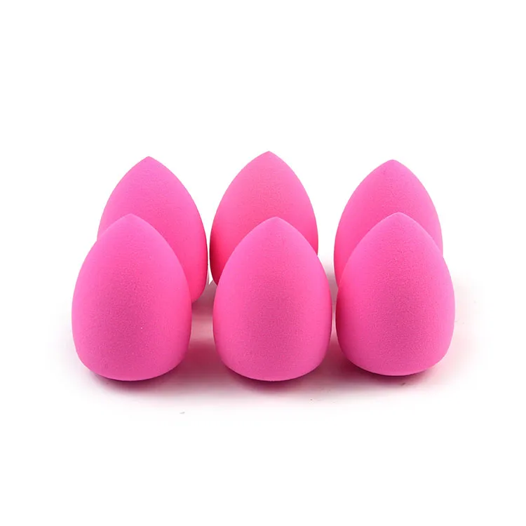 2018New Style Super Soft Water Droplet Shape Powder Puff Cosmetic Make Up Blender No Latex Sponge 6Pcs Set