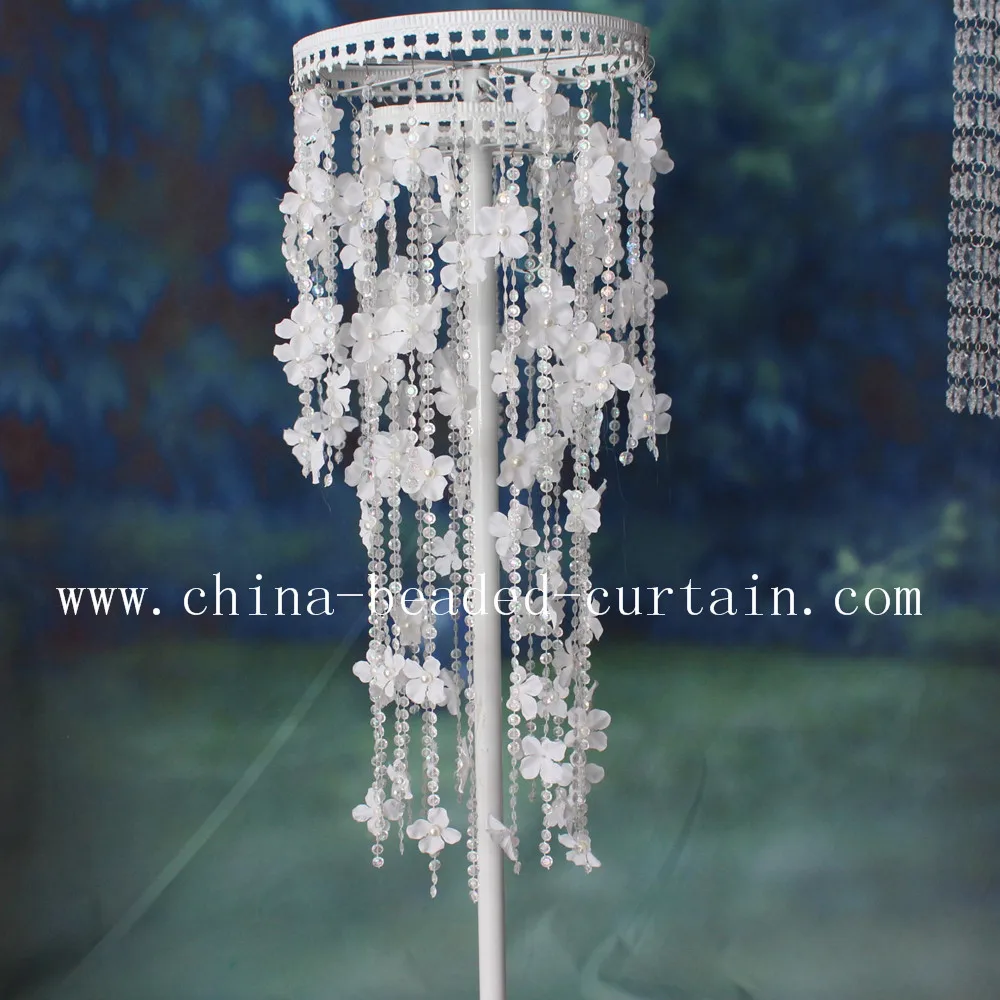 5 М/РУЛОН Декоративные Ткани Цветок Свободные AB Цвета Акриловые Перл Бисера Гирлянда Искусственный Свадебный Венок в Рулон