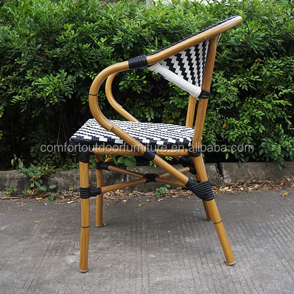 
Fashion Design Faux Bamboo Look Frame Cafe Shop Chair 