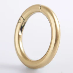Polished Metal O Ring Bag Buckle Design Custom Brass Fashion for Wo Men