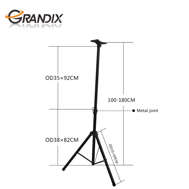 Fashion Design iron Professional Tripod Metal Adjustable Speaker Stand