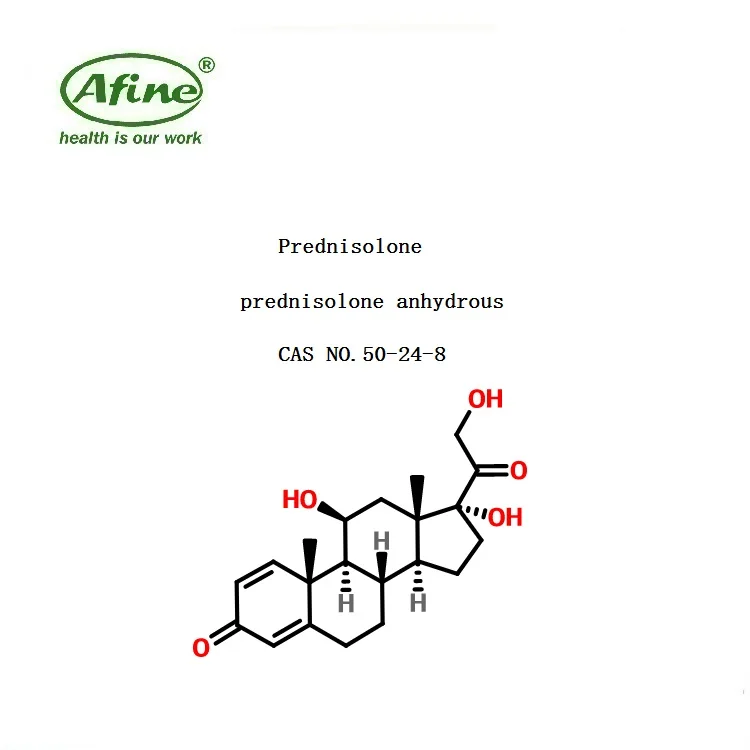 
Pharmaceutical ingredient Prednisolone anhydrous CAS 50-24-8 